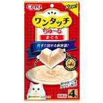 CIAO CIAO 貓零食 日本One Touch 肉泥杯 金槍魚醬盒 14g 4本入 14g  正面圖