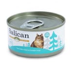 Salican Salican 貓罐頭 白肉吞拿魚南瓜湯 85g 淺藍 85g  正面圖