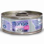 Monge Monge 貓罐頭 主食系列 雞肉鳀魚奄列 80g 80g  正面圖