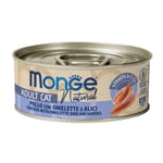 Monge DELICATE Cat Canned Food Recipe with Chicken & Anchovies Omelette 80g (MO7306) pet shop