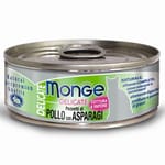 Monge Monge 貓罐頭 主食系列 雞肉蘆筍 80g 80g  正面圖