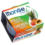 Monge Monge 貓罐頭 清新鮮果系列 成貓配方 雞肉雜果 80g 80g  正面圖