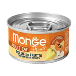 Monge Monge 貓罐頭 清新鮮果系列 成貓配方 雞肉雜果 80g (MO3376) (新舊包裝隨機發貨)