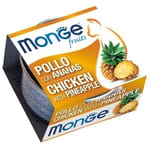 Monge Monge 貓罐頭 清新鮮果系列 成貓配方 雞肉菠蘿 80g 80g  正面圖