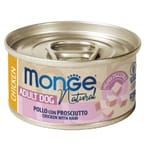 Monge Monge Natural 真肉絲狗罐 雞肉火腿 95g (MO6941) (新舊包裝隨機發貨)
