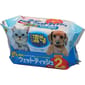 日本IRIS 日本IRIS 銀離子Ag+寵物專用抗菌濕紙巾 可沖廁 70枚 一袋2包 2包  正面圖