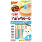 CIAO CIAO 肉泥 貓零食 Churu Pure 無添加鰹魚木魚肉醬 14g 4本入 14g  正面圖