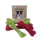 Billipets Billipets 狗玩具 新西蘭天然羊毛系列 骨頭 綠色 細 15cm   正面圖