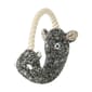 日本FAD 日本FAD 狗狗針織發聲玩具 深灰河馬 一個入   正面圖