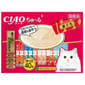 CIAO CIAO 肉泥 貓零食 金槍魚及蟹混合海鮮味 14g 40本入 14g  正面圖
