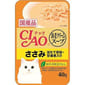 CIAO CIAO 貓濕糧 日本湯包系列 甜蝦忌廉湯+雞肉+扇貝 40g 40g  正面圖