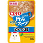 CIAO CIAO 貓濕糧 日本滋味湯軟包系列 鰹魚+飛魚乾粉 40g 40g  正面圖