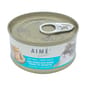 AIME AIME Kitchen 貓罐頭 無穀物營養貓罐 啖啖肉補水系列 吞拿魚配青口配方 85g 85g  正面圖