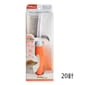 Petiy Petiy Beauty 用具嚴選 白橙色塑料柄排針梳毛刷 20針  貓犬用 正面圖