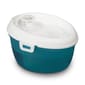 Cat Cat H2O mini Water FountainL 活性碳除口氣迷你飲水機 不含USB插頭 白+藍 1.2L 2L 貓犬用 正面圖