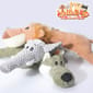 HelloDOG HelloDOG 玩具嚴選 咇咇發聲狗玩具 獅子大象野狼 1件   背面圖