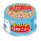 CIAO CIAO 貓罐頭 吞拿魚+雞肉 白飯魚味   正面圖