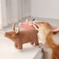 HelloDOG HelloDOG 狗玩具 玩具嚴選 發聲耐咬可愛毛絨豬 顏色隨機   正面圖