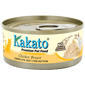 Kakato Kakato 貓罐頭 全營養單一蛋白主食罐 幼貓1–12個月及增重配方 雞胸 70g 70g  正面圖