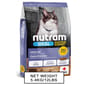 nutram nutram IDEAL紐頓 室內控制掉毛配方貓糧 I17 5.4kg 4kg  正面圖