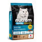 nutram紐頓 nutram紐頓 無薯無穀糧全貓糧 三文魚及鱒魚 T24 5.4kg 4kg  正面圖