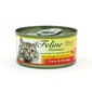Feline Feline Gourmet 貓罐頭去毛球配方 吞拿魚及蝦 80g 80g  正面圖