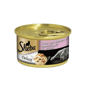 Sheba Sheba 日系貓罐頭 湯汁吞拿魚加三文魚 85g 肉色 85g  正面圖