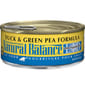 Natural Natural Balance雪山 全貓罐頭 無穀物鴨肉青豆 Duck & Green Pea 3oz 3oz  正面圖