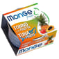 Monge Monge 貓罐頭 清新鮮果系列 成貓配方 吞拿魚雜果 80g 80g  正面圖