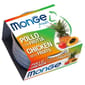 Monge Monge 貓罐頭 清新鮮果系列 成貓配方 雞肉雜果 80g 80g  正面圖